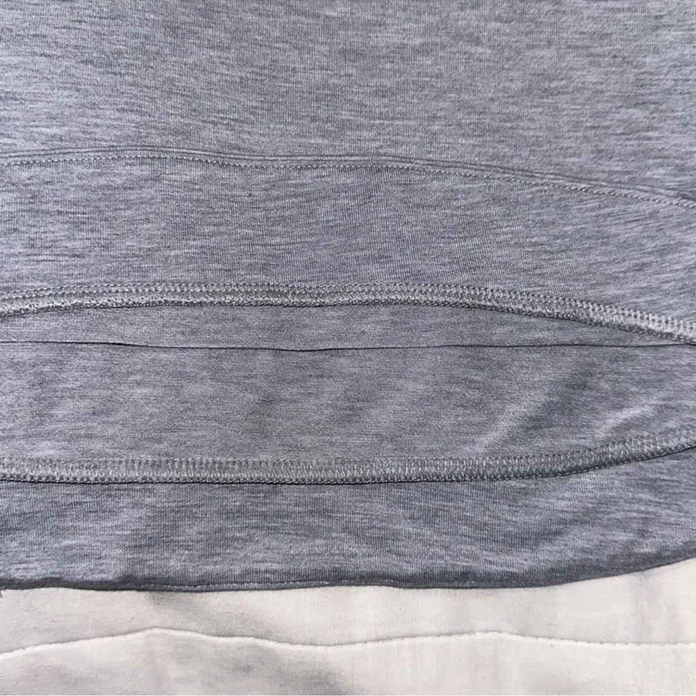 ATHLETA 14 Gray ACTIVE-IST Short Sleeve High Low Athletic Tee